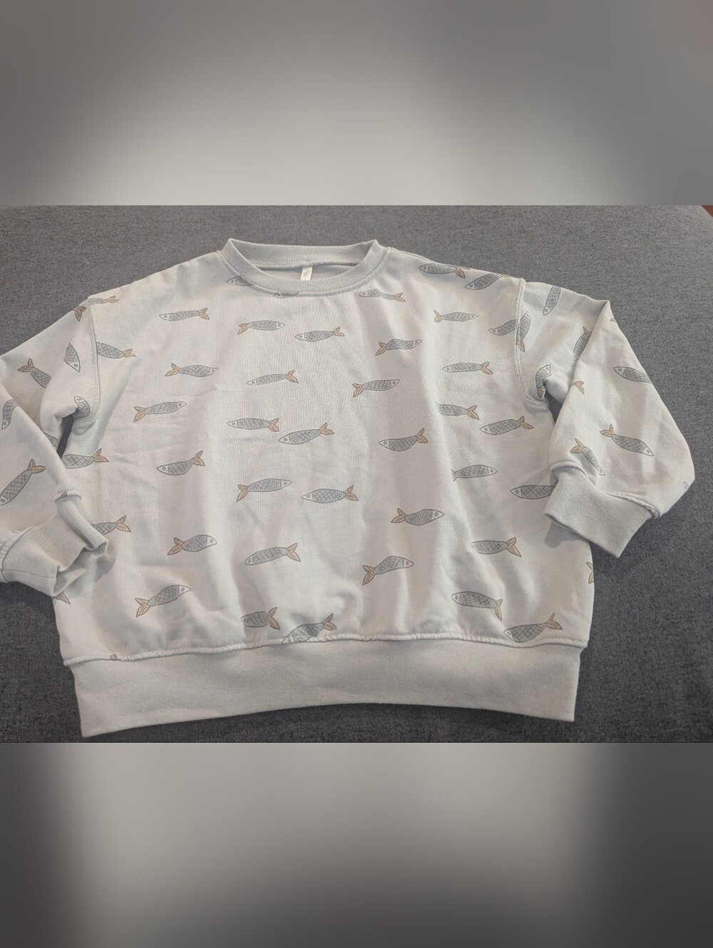 Rylee + Cru Sardines Print Kids Sweatshirt